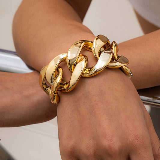 Exaggerated Thick Link Chains Bracelet!!