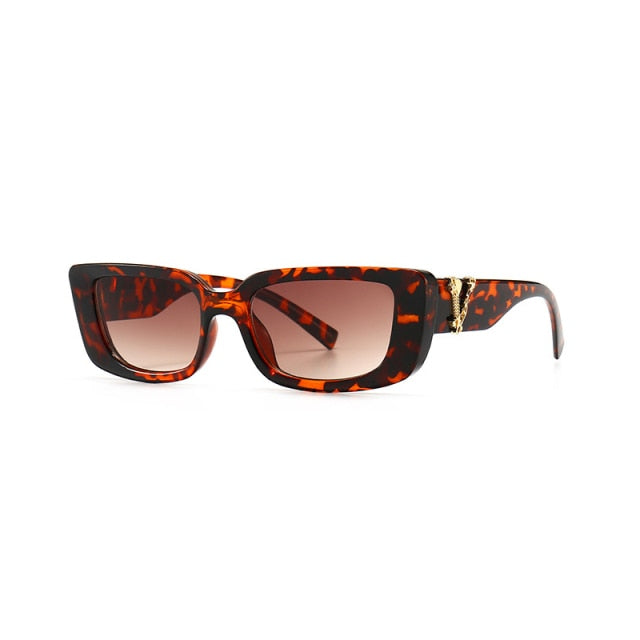 Cat Eye Square retro Sunglasses Vintage luxury Brand Designer