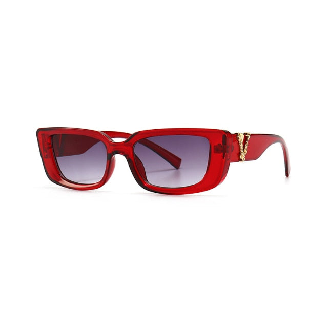 Cat Eye Square retro Sunglasses Vintage luxury Brand Designer